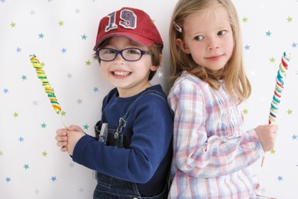 papel pintado infantil lollipops