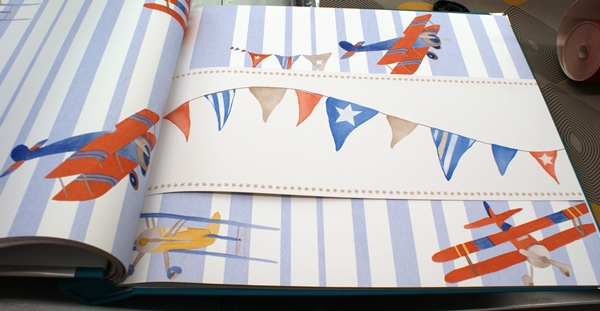 Papel Pintado Infantil Aviones Camengo