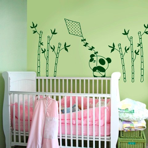 Vinilo Infantil Osito Panda