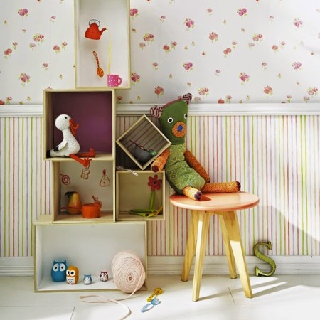 Papel Pintado Infantil Rayas Multicolor