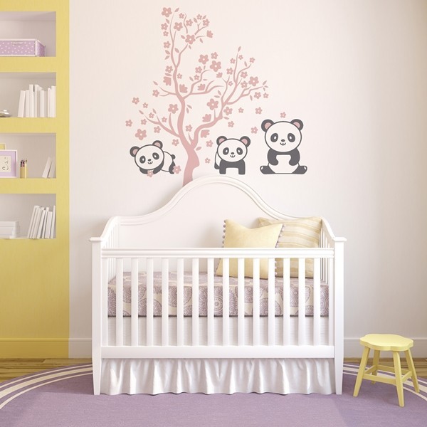 Vinilo Infantil Ositos Panda